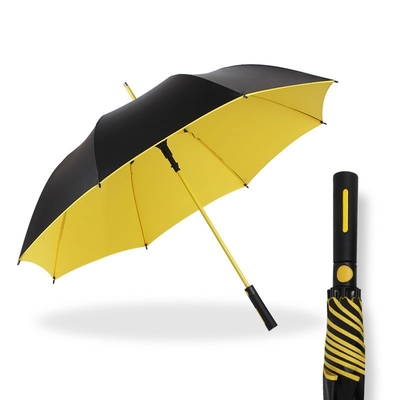 Promoção comercial Guarda-chuva de golfe personalizada com alça reta e proteção UV