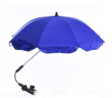 Acessório de carrinho de passeio Um guarda-chuva universal com alça de plástico e painel Pongee de 190T