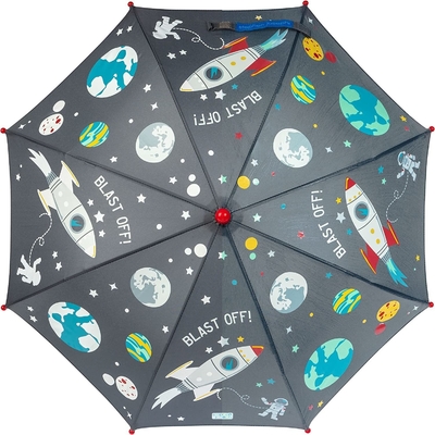 2023 lindo e legal 8K gancho alça à prova de vento guarda-chuva infantil 190T tecido de nylon