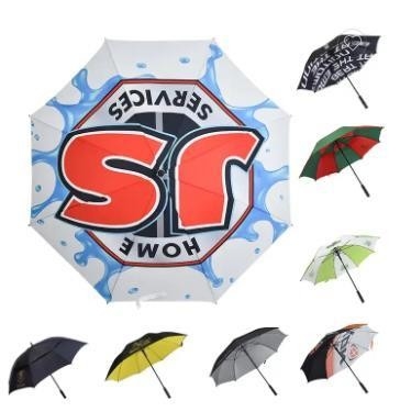 14mm Shaft Windproof Custom Logo Um guarda-chuva de golfe para promoção e grandes viagens Paraguas