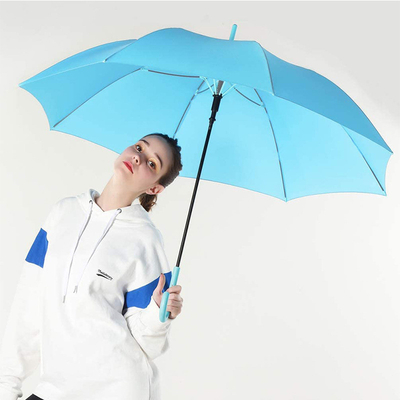 Full Fiber Personalizado Integrado Bending Handle Guarda-chuva de golfe Automático Publicidade Aberta