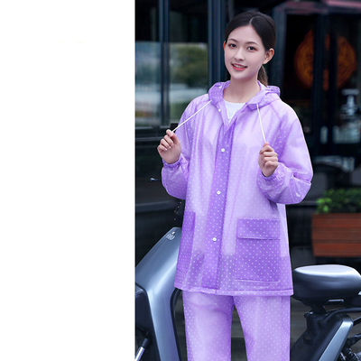 Rainwear para Mulheres Motocicleta de Tempestade Pessoal Vehículo Elétrico Traje de Trabalho Integrado