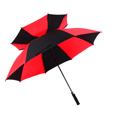 Um guarda-chuva de publicidade personalizado de estilo americano com camadas duplas e impressão de logotipo