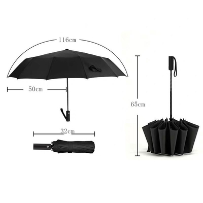 Customized Logo 12K 23inch Stock Automatic Umbrella para eventos corporativos personalizados