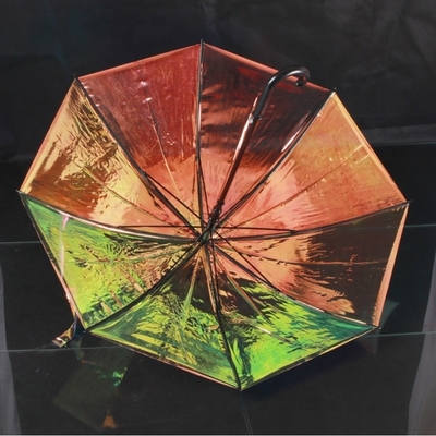 Adulto Iridescente Um guarda-chuva de mudança de cor com design especial e brilho refletor