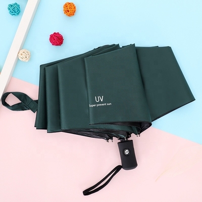 3 guarda-chuva automática de viagem dobrável com impressão personalizada e logotipo do cliente