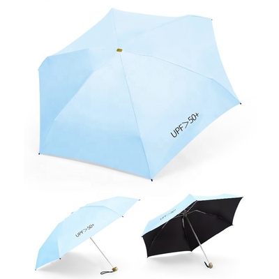 Um guarda-chuva de bolso colorido para senhoras 8k 19 polegadas
