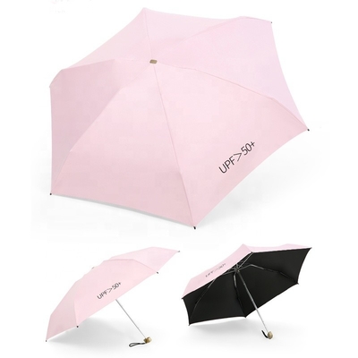 Um guarda-chuva de bolso colorido para senhoras 8k 19 polegadas