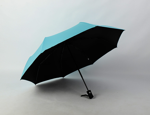 3 guarda-chuva automática de viagem dobrável com impressão personalizada e logotipo do cliente