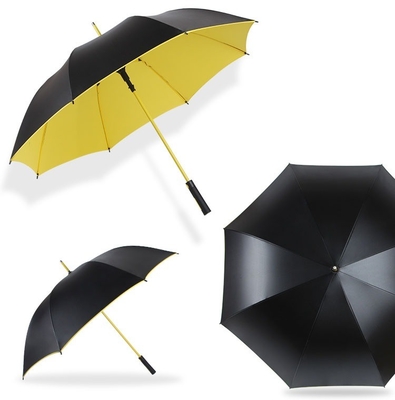 Promoção comercial Guarda-chuva de golfe personalizada com alça reta e proteção UV