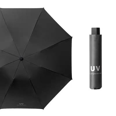 302 Custo da amostra Proteção solar guarda-chuva UV dobrável Controle manual para promoção de estoque