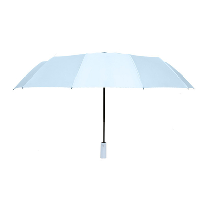 Material do painel Pongee Grande guarda-chuva de publicidade dobrável para sol e chuva dupla