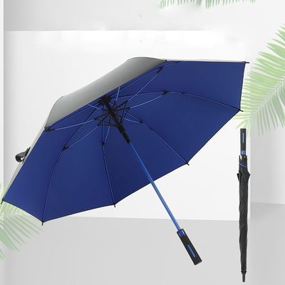 Um guarda-chuva automático de negócios personalizado Um guarda-chuva de golfe de 27 polegadas com logotipo de impressão personalizado Paraguas
