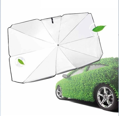 140cm Diâmetro aberto Automóvel Sol guarda-chuva-bloco de calor com controle manual e martelo de segurança