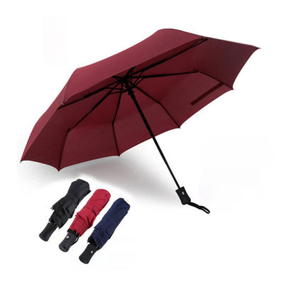 Homens e mulheres de negócios guarda-chuva automaticamente dobrável com publicidade de presente personalizada