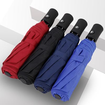 X305 Plena Automática UV guarda-chuva Preto Proteção de Vinil Sol chuva Dual- guarda-chuva