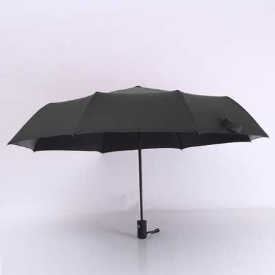 X305 Plena Automática UV guarda-chuva Preto Proteção de Vinil Sol chuva Dual- guarda-chuva