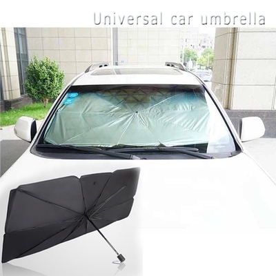 Para-brisa de carro guarda-sol guarda-chuva UV dobrável guarda-chuva com tecido de nylon 190T
