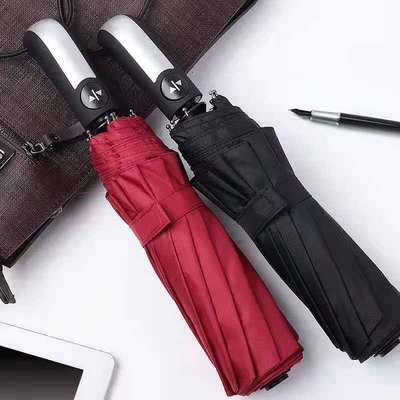 Um guarda-chuva de protecção UV à prova de vento para protecção contra vento e chuva