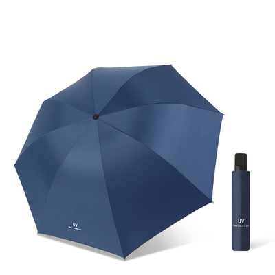 Custo de amostra grátis Promoção de estoque Proteção solar de mão aberta Guarda-chuva UV dobrável