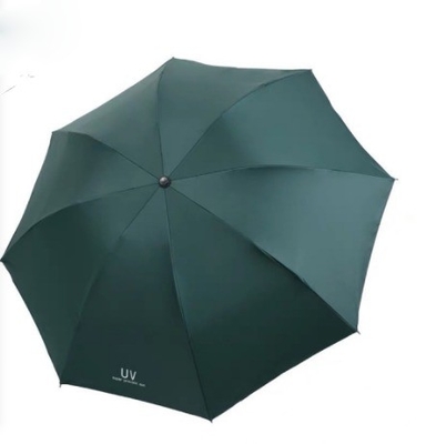 Publicidade Um guarda-chuva de vinil transparente com design minimalista e controle manual