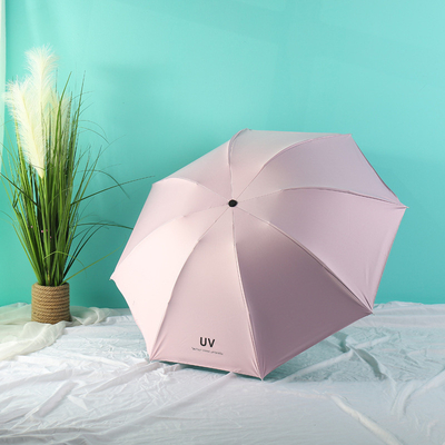 Proteção solar aberta à mão de 21 polegadas para o exterior Um guarda-chuva UV colorido e estilo minimalismo