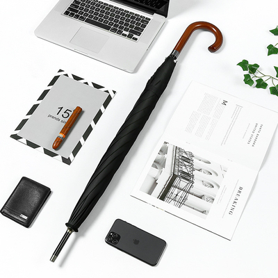 Paraguas de Promoção de Negócios Manutenção Curva Personalizada Golf Paraguas Direito com Logotipo