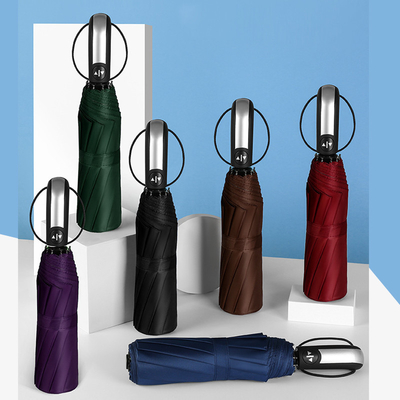 Guarda-chuva de mercado ao ar livre 10k 23inch Windproof Travel Auto guarda-chuva com alça de plástico