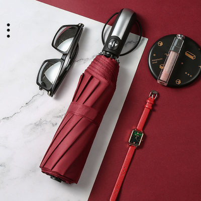 Guarda-chuva de mercado ao ar livre 10k 23inch Windproof Travel Auto guarda-chuva com alça de plástico