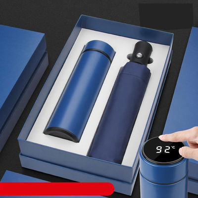 Caldeirão com quadro de aço Thermos Cup e guarda-chuva Set para promoções de publicidade empresarial
