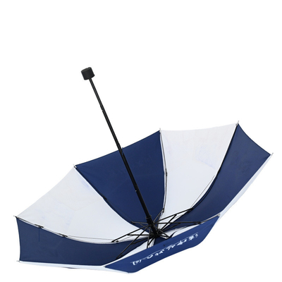 Controle Manual Preto e azul Dual- publicidade guarda-chuva para adultos Impressão de logotipo personalizado