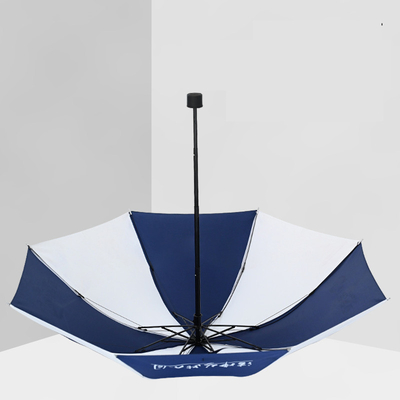 Controle Manual Preto e azul Dual- publicidade guarda-chuva para adultos Impressão de logotipo personalizado