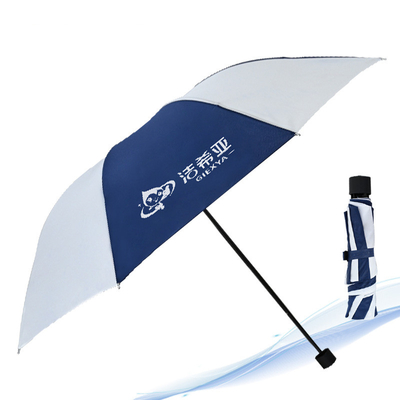Controle Manual Preto e azul Dual- publicidade guarda-chuva para adultos Impressão de logotipo personalizado