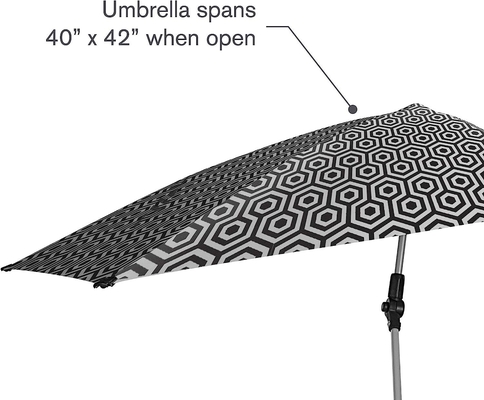 Cadeira para bebê de praia ao ar livre com guarda-chuva ajustável e proteção UV universal