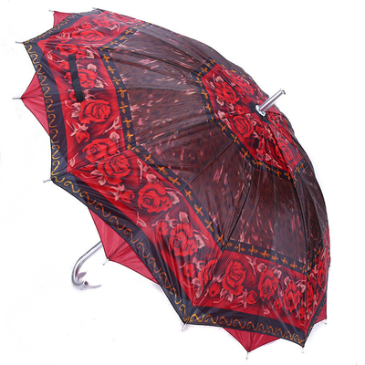 Estilo Minimalismo 16K 23 polegadas Dupla camada de guarda-chuva reta para todos em uma funcionalidade