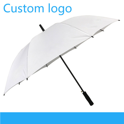 190T Pongee Tecido Material 8K 27 polegadas Direito Branco Outdoor Publicidade Caixa guarda-chuva
