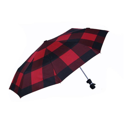 Estilo de Design Minimalista Personalizado 190T Pongee Fold Paraguas com Logotipo Impresso Personalizado