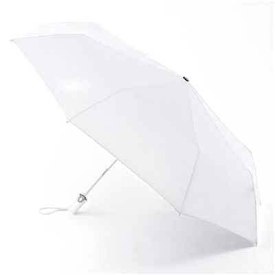 Logotipo de Impressão Personalizada Um guarda-chuva de poliéster branco para publicidade ou presentes e durável