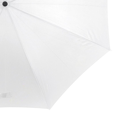 Logotipo de Impressão Personalizada Um guarda-chuva de poliéster branco para publicidade ou presentes e durável