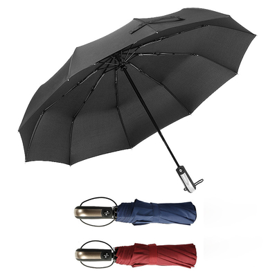 Garrafa de revestimento de borracha de viagem automática portátil Compacta chuva guarda-chuva dobrável para adultos