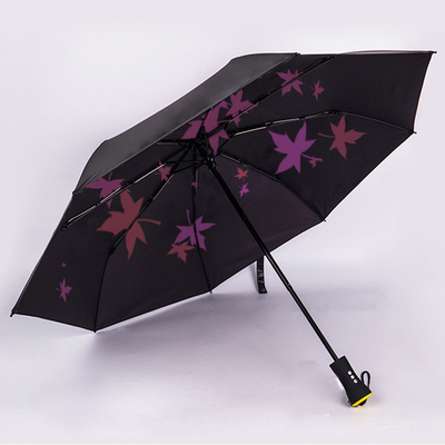 Desenho minimalista Guarda-chuva dobrável totalmente automática com alto-falante Bluetooth recarregável