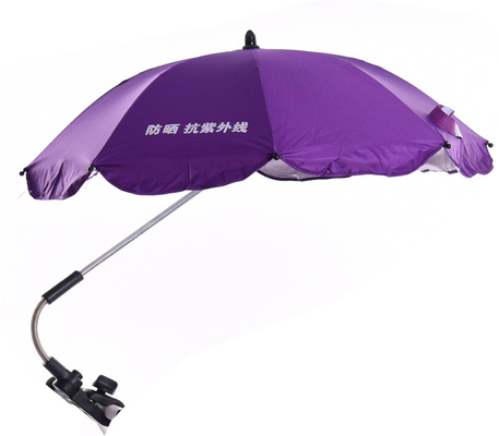 Acessório de carrinho de passeio Um guarda-chuva universal com alça de plástico e painel Pongee de 190T