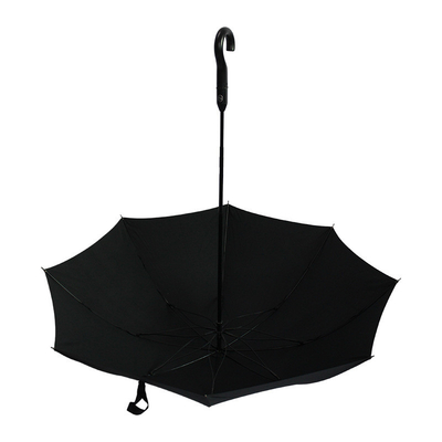 Muleta Bastão de caminhada Manuseio à prova de vento Automático guarda-chuva recta com um clique aberto