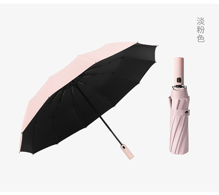 Controle totalmente automático e promoção de operação Logotipo personalizado Imprimir 3 guarda-chuva dobrável