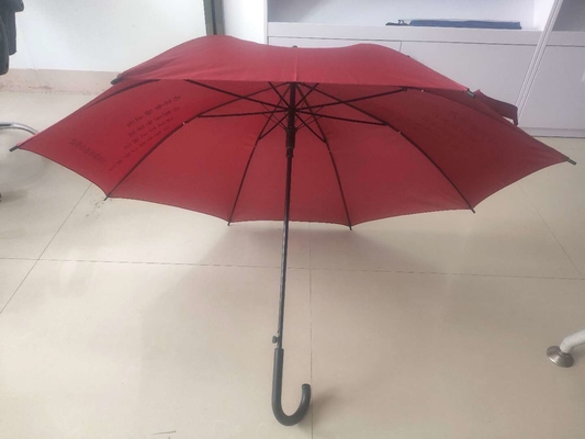 Painel Pongee Publicidade personalizada Automático Aberto chuva guarda-chuva reta com impressão de logotipo
