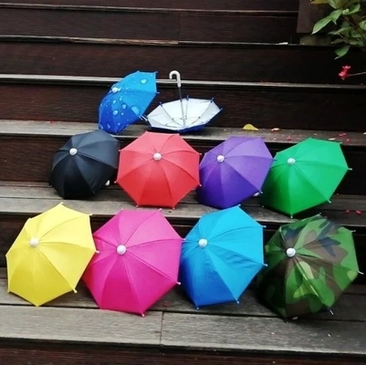 Guarda-chuva reta Quadro robusto Manual Display aberto personalizado brinquedo Mini guarda-chuva para telefone