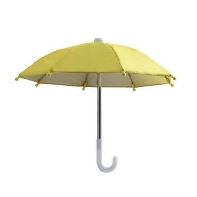 Guarda-chuva reta Quadro robusto Manual Display aberto personalizado brinquedo Mini guarda-chuva para telefone