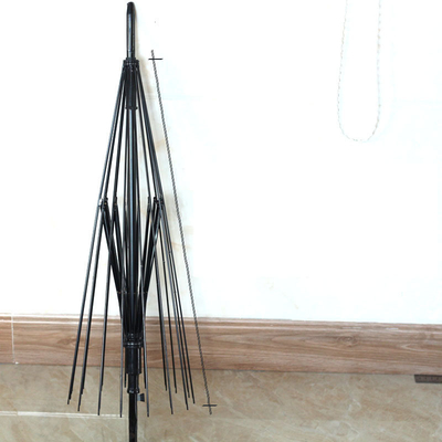 16 Bone Long Stem Umbrel com Manga de Sombra e Logotipo de Impressão de Desenhos Personalizados