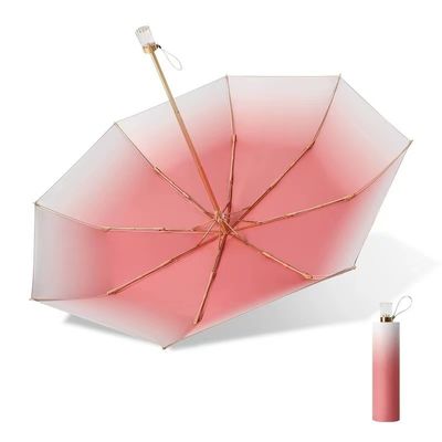 Quadro de eixo de metal Gradiente de sombra de guarda-chuva personalizado Popular para mulheres Tudo em 1 função