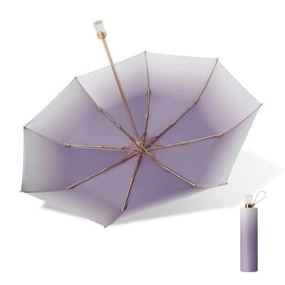 Quadro de eixo de metal Gradiente de sombra de guarda-chuva personalizado Popular para mulheres Tudo em 1 função